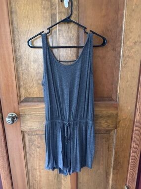 Classic Gray Sleeveless One-Piece Romper